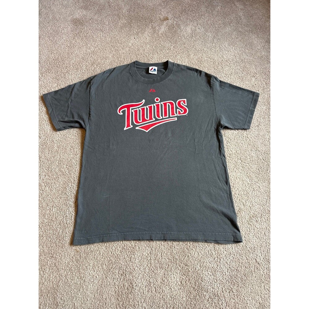 Joe Mauer Minnesota Twins Majestic Men’s Baseball T-Shirt Size XL